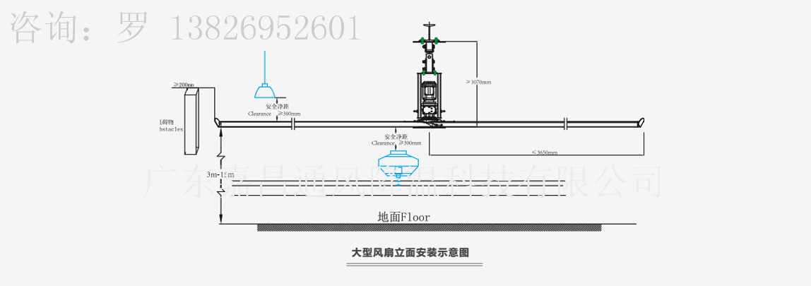 廣東東莞大型工業風扇,廠房車間用工業冷風扇, 東莞工業大風扇, 工業用大吊扇